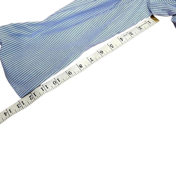 Lucca  Shirt Dress Off Shoulder Blue Striped Nautical Beach Size M‎ - Picture 11 of 11